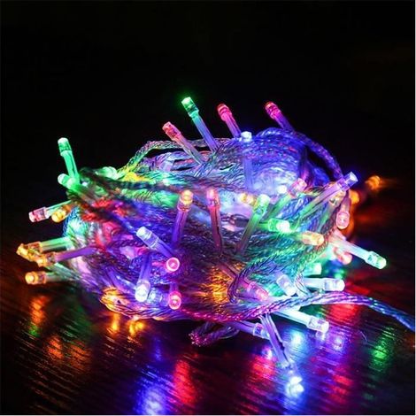 Guirlande Lumineuse Exterieur 30 M / 300 LED AC220V 8 Modes Décoration Fête Noël, Anniversaire, Sapin, Christmas, Mariage(RGB) (1/4)