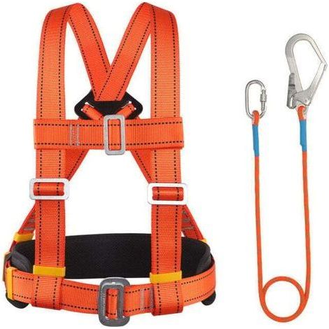 Harnais de sécurité antichute ajustable 50-120 cm – Corde de sauvetage 7,6 mm – Protection optimale pour travaux en hauteur (1/4)