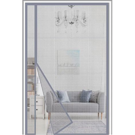 Moustiquaire Porte Magnétique 80x200cm Ouverture Latérale Fibre de verre Peut être Tourné à Gauche et à Droite Moustiquaire Porte Fenetre maillage renforcée Fermeture Automatique Anti-rayures (1/5)