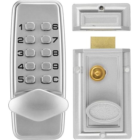 Serrure porte numérique micromécanique à mot de passe 2-4 chiffres, sécurité code (1/3)