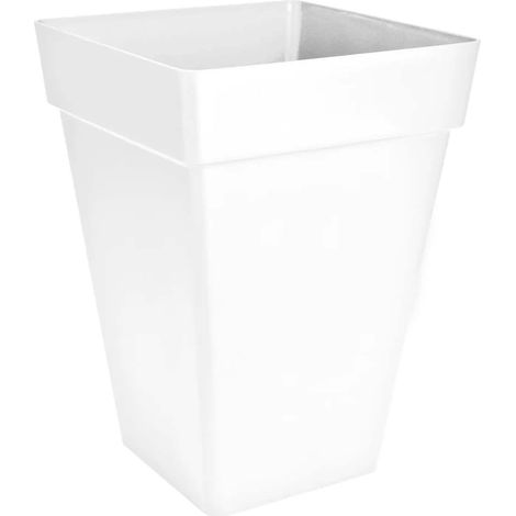 elho® Loft Pflanzgefäß Urban 37 hoch Weiß quadratisch - Kunststoff (1/4)