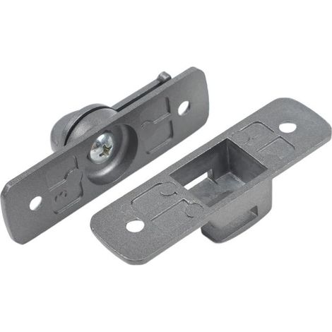 Aluminum gate lock, rust-resistant, outdoor use (grey) (1/5)