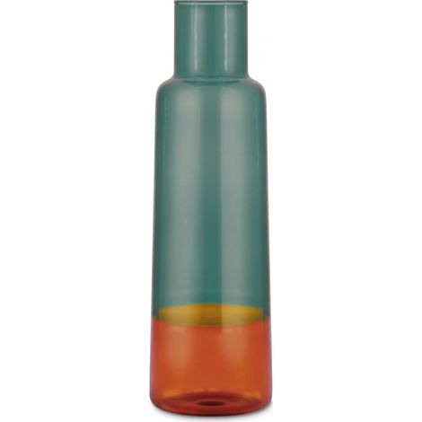 Carafe en verre bicolore Remember Orange (1/2)