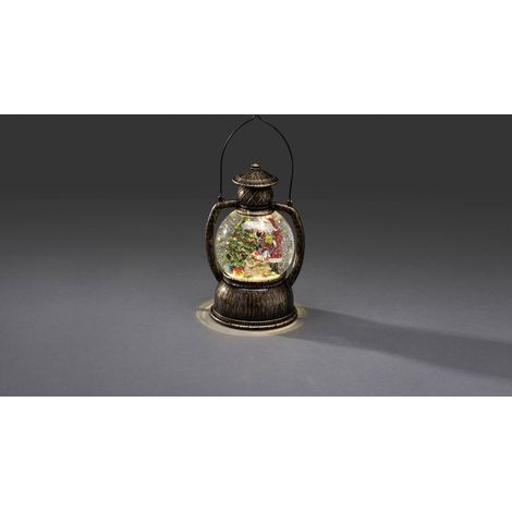 Konstsmide 3497-000 Lanterne Boule à LED Père Noël, Verre/,, 0.3 W, Blanc (1/3)