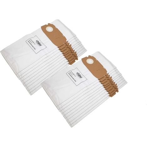 vhbw 20x Vacuum Cleaner Bag Replacement for Festo / Festool 456772, 498410 for Vacuum Cleaner, Microfleece, White (1/4)