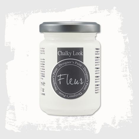 Fleur - Colori a base minerale - Fleur chalky look - effetto gesso 130 ml - scegli il colore / /F01 Titanium white