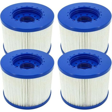 Filtre Spa a Visser, Cartouche Filtre à Vis pour Spa Gonflable Pas De Vis 60mm, Cartouche Filtre pour Spa, Compatible pour Cosy Spa, Clever Spa et de Plus 4 pièces (1/2)
