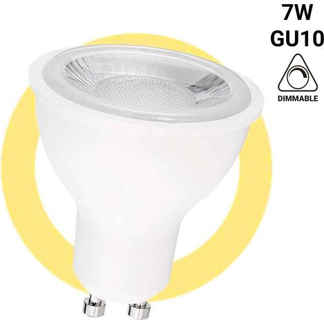 LED-Lampe GU10 - 7W - Dimmbar - Ø50mm - Optik 45º