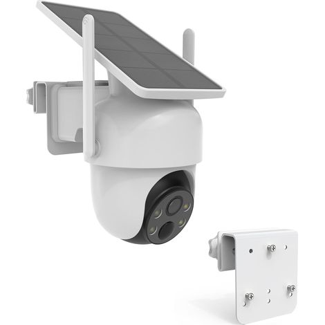 Support de caméra pour gouttière Compatible avec 2K 3MP / 3K 5MP Caméra de surveillance extérieure Solaire (Caméra non incluse) (1/5)