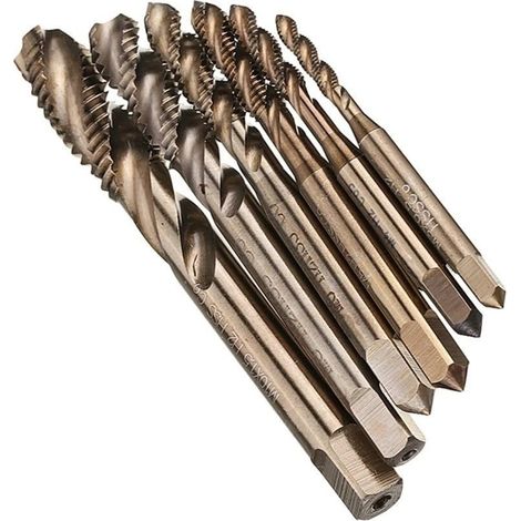 Taraud machine 6 pièces M3-M10 HSS M35, pour filetage précis (1/5)