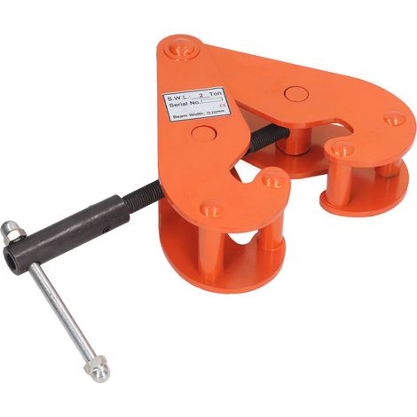 Pince de levage verticale 2T 4400LBS, acier allié robuste pour poutre, usage industriel, usines, mines, routes (1/5)
