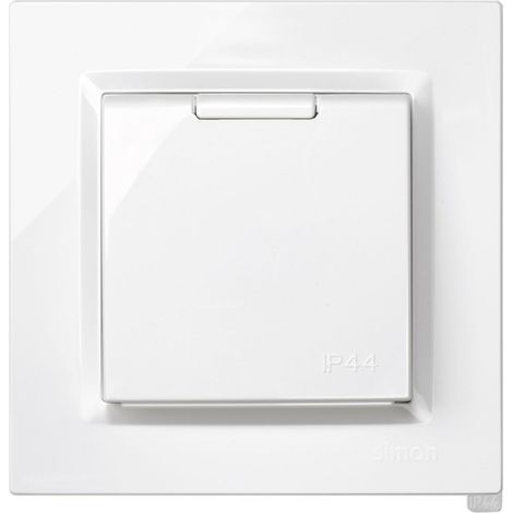 SIMON ENCHUFE SCHUCO MONOBLOC IP44 BLANCO SERIE 10 F1091450030