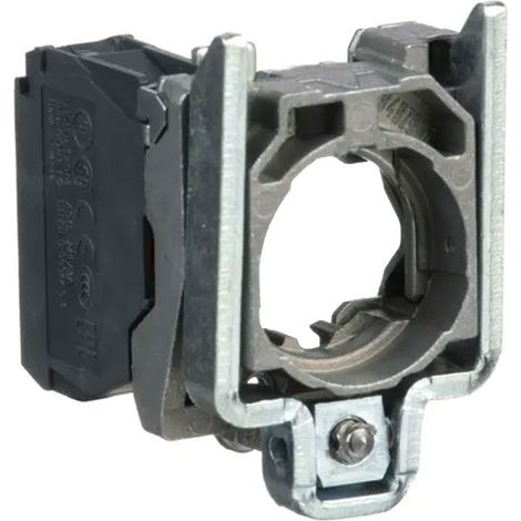 Cuerpo pulsador HARMONY XB4 1 NC 10A 600V diámetro 22mm con embellecedor metálico (1/2)