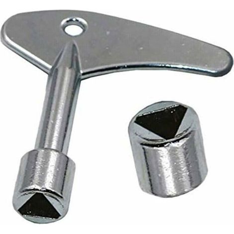 Set di 2 chiavi triangolari da 9 mm con interruttore a chiave triangolare per ascensore di emergenza a gas ed elettrico. (1/5)
