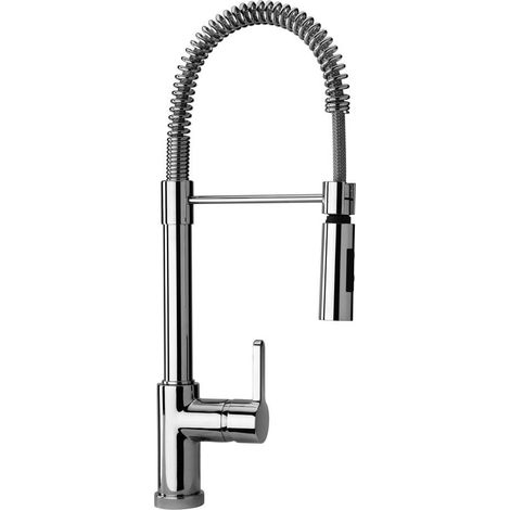 Mezclador de fregadero de cocina con caño de resorte Paini Arena 92CR557LLPE  Cromo (1/2)