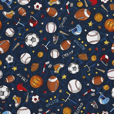 Tela Oxford decorativa para exteriores - Motivo: Pelotas para el juego I DX059 (1/5)