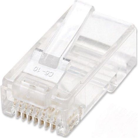 Intellinet PLUG RJ45 CAT5E SOLIDO UTP BOTE 100 PZAS ORO 15-MICRAS (1/3)