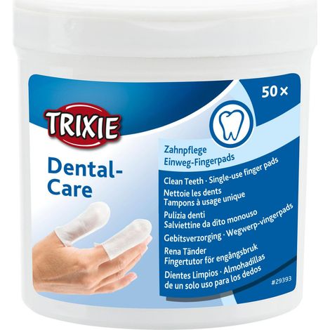 Almohadillas, cepillos y pasta de dientes Trixie Dental Care para perros y gatos (1/3)