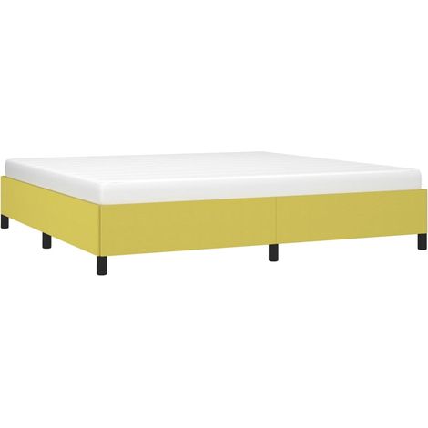 Estructura de cama sin colchón tela verde 200x200 cm vidaXL (1/4)