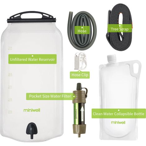 (L630G) Système de filtration d'eau extérieur avec sac transparent (1/4)