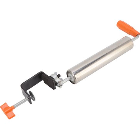 Rouleau à pâtisserie en acier inoxydable, rouleau à pâte fixe à rotation 360°, pour pâtisserie, pain, pizza, pain plat (1/5)