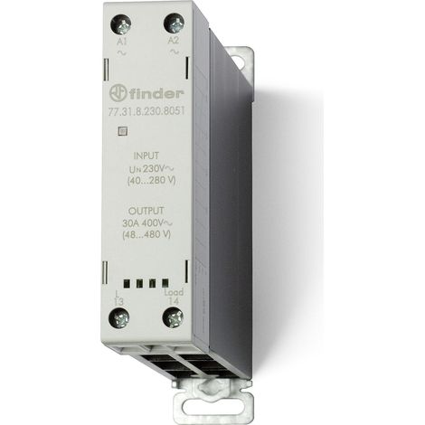 Relais statique modulaire 1NO 30A 24V DC commutation instantanée FINDER 773190248051PAS