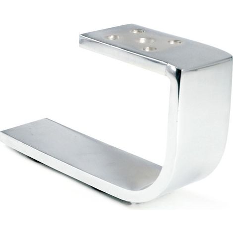 Q&Q pata metal nimia h110 l200 cromo , La pata Nimia para sofás o muebles está fabricada en metal resistente y tiene un acabado en cromo y una altura de 110