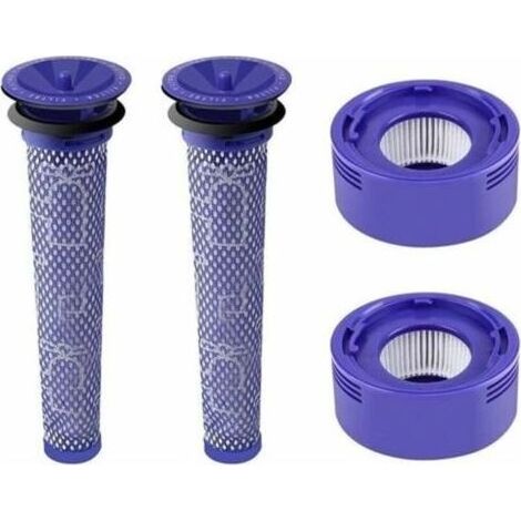 Kit de 4 Filtres avec 2 Filtres Post Moteur pour Dyson V7 V8 et 2 Filtres Pré moteur pour Dyson V6 V8 V7 DC58 DC59 Accessoire d'Aspirateur Dyson AIPERQ (1/4)
