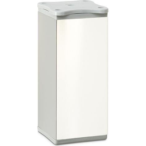 Möbelfuß DAK III 40 x 40 mm Höhe 100 mm Chrom poliert höhenverstellbar (1/2)