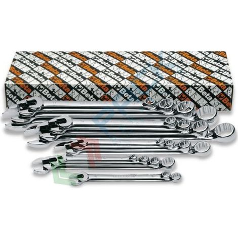 SERIE DI 18 CHIAVI COMBINATE LUNGHE LUCIDE BETA ART. 42LMP/S18 (1/2)