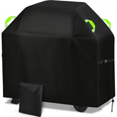 Housse Barbecue 145x60x120 cm, Bâche Protection Oxford 420D Imperméable Anti-UV Poussière pour Gril Gaz Extérieur (1/5)