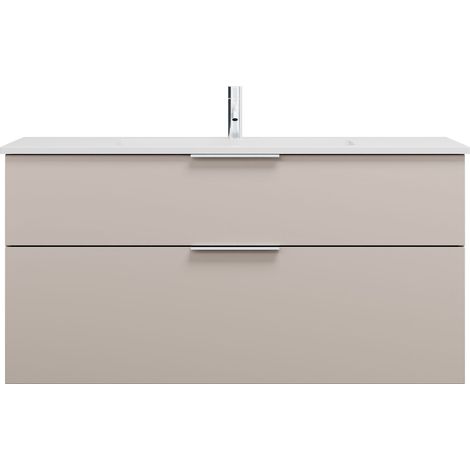 burgbad Eqio lavabo mineral de fundición con mueble bajo para (1/2)