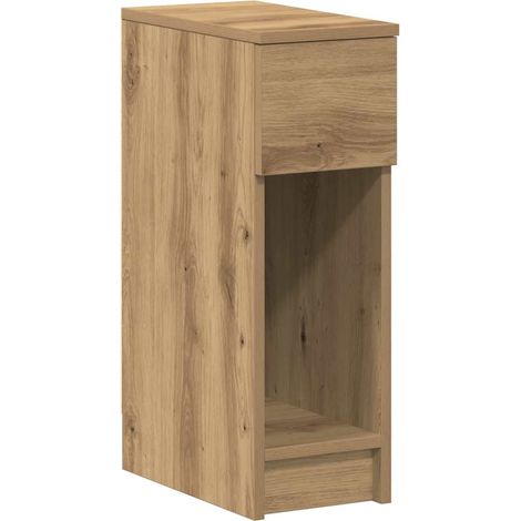 Maison Exclusive - Nachttisch mit Schublade Artisan-Eiche 20x36x6