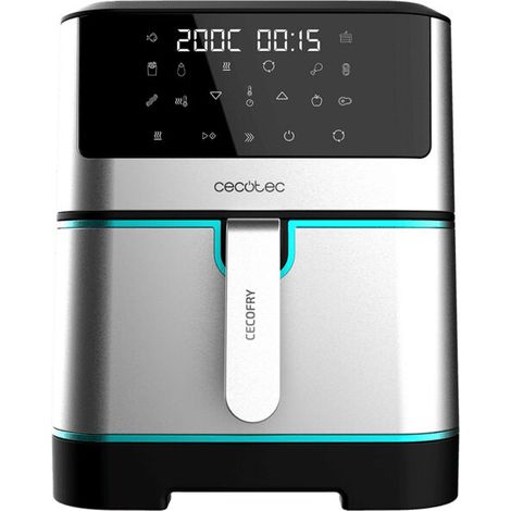 Cecotec 04984 friggitrice Singolo 8 L Indipendente 1800 W Friggitrice a basso contenuto di grassi Nero, Stainless steel