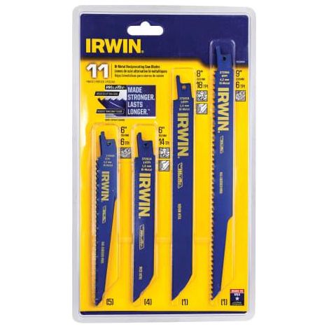 Bi-Metal Reciprocating Blade Set, 11 Piece IRW4935496