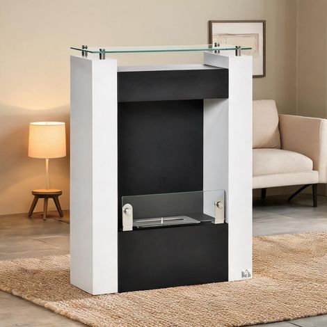 Cheminée électrique bianco Nero 60 x 20 x 79 cm (1/5)
