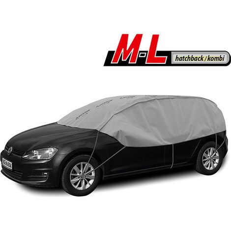 Dach- und Fensterabdeckung Kegel, Optimal-Serie, Größe M–L, grau, für Hatchback 275–295 cm.