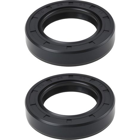 Lot de 2 Joint à Lèvre Double tc 34x54x11 mm en Nitrile pour Boîtes de Vitesse Réducteurs Équipement Agricole et Industriel Noir (1/5)