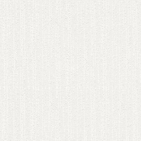 Papier peint uni blanc texturé Tapisserie blanche unie idéale salon Papier peint couloir, chambre adulte & salle à manger (1/2)