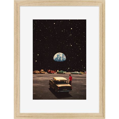 Image encadrée Planet 30x40 cm recyclable, visuel imprimé sans solvant - fabriqué en France (1/4)