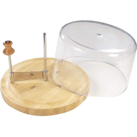 1 Frisette À Tête De Moine, Découpe Fine, Lame Inox, Cloche De Protection, Pour Apéro Et Buffet (1/5)