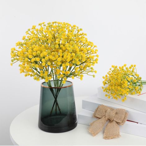Fleurs Artificielles - Gypsophile Synthétique - Décoration Mariage Intérieur Extérieur - 6 Pièces - 29 x 12 cm (1/5)