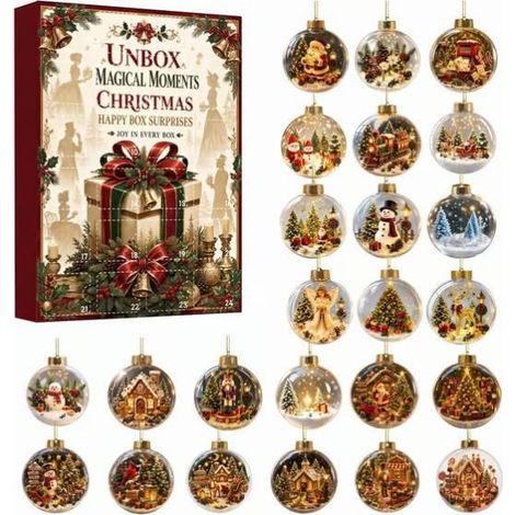 2026 SURPRISE EVERY BOX 24-Day Christmas Mystery Decorations Advent Calendar - Version B -