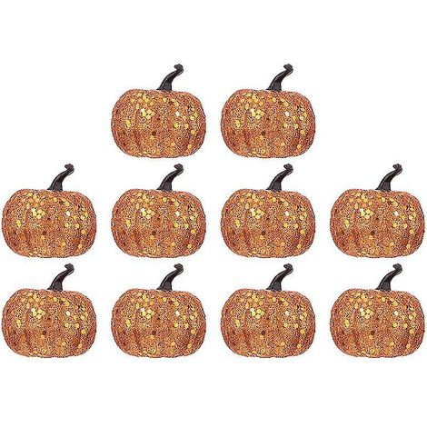 10 künstliche Kürbisse für Halloween-Dekorationen