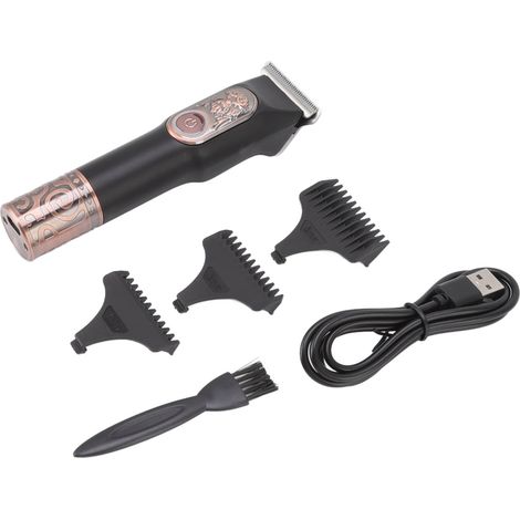 Kit de tondeuse à cheveux électrique silencieuse, rechargeable par USB, multifonctionnelle, pour la barbe et les cheveux à domicile (1/5)