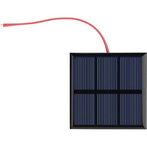 Celle solari micro-miniaturizzate, pannello solare micro-mini policristallino da 0,7 W 1,5 V – caricabatterie per batteria da 1,2 V, con cavo (70x70 mm) -Crezuo