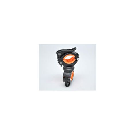Set mit 2 Fahrradtaschenlampen, Fahrradtaschenlampenhalterung, Fahrradtaschenlampenhalter, schwarz - Crezuo (1/4)