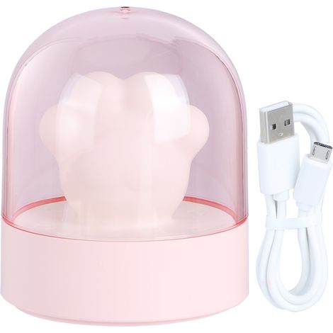 Mini lampe de chevet LED mignonne, intelligente, rechargeable par USB, avec veilleuse musicale pour la décoration intérieure (DC 5V).