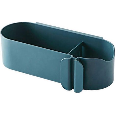 Support élégant pour sèche-cheveux, étagère murale étanche et résistante pour un rangement de salle de bain peu encombrant, organisateur multifonctionnel. (1/4)