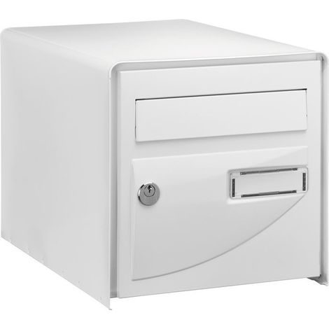 Briefkasten Probat Weiß einseitig DECAYEUX - Schlüsselcode 9 - 125961
